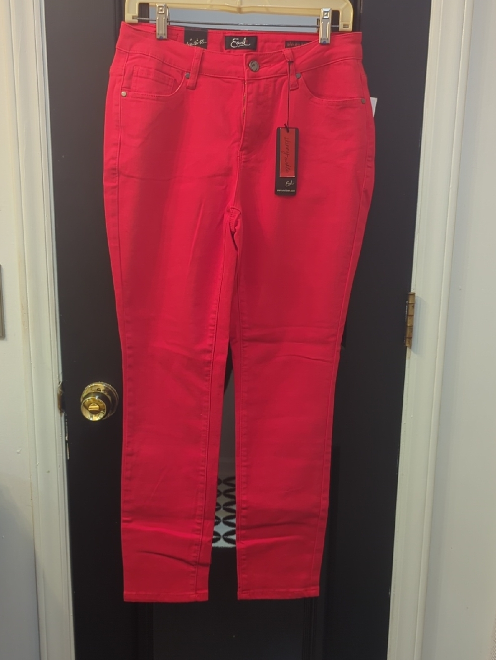 Earl Jeans Women's Bright Red Skinny Jeans